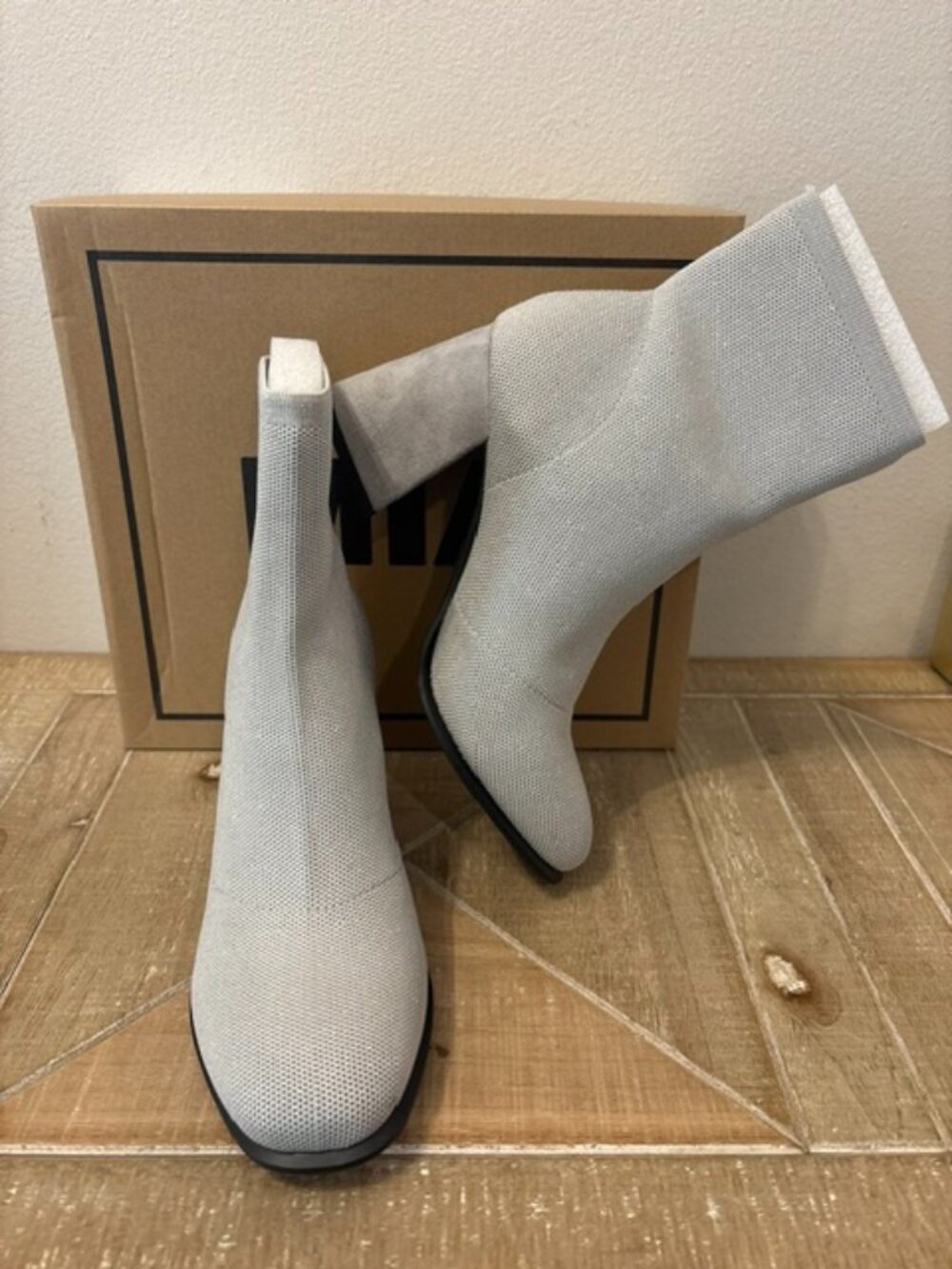 NEW MIA Piana Knit Ankle Boots Black Women Sizes 8 & 8.5